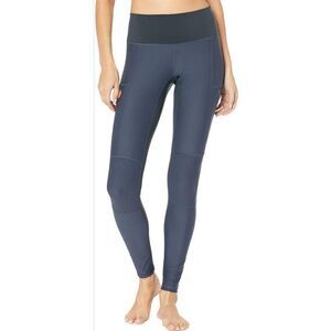 Fjällräven Women's Abisko Trail Tights Blue Cargo Leggings L Outdoor Adventure